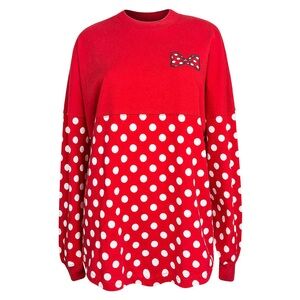 Disney | Minnie Mouse Red Polka-dot Walt Disney World Spirit Jersey Oversized